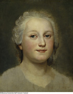 Porträtstudie einer Fürstin, Maria Josepha von Sachsen (?), Skizze