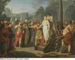 Olint und Sophronia auf dem Scheiterhaufen, Skizze