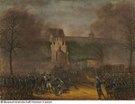 Die Einnahme des Friedberger Tores in Frankfurt durch hessische Truppen