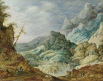 Alpenlandschaft (Figuren von Sebastian Vrancx)