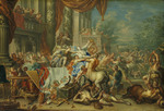 Der Streit der Kentauren und Lapithen beim Hochzeitsfest des Peirithoos und der Hippodameia (Gegenstück zu GK 646)